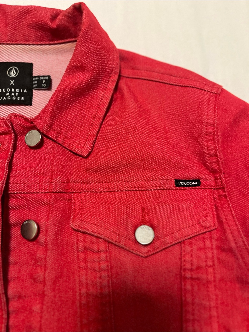 Red Denim Jacket - Picture 3 of 4